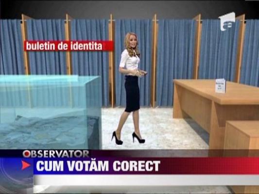 Vezi procedura corecta de vot!