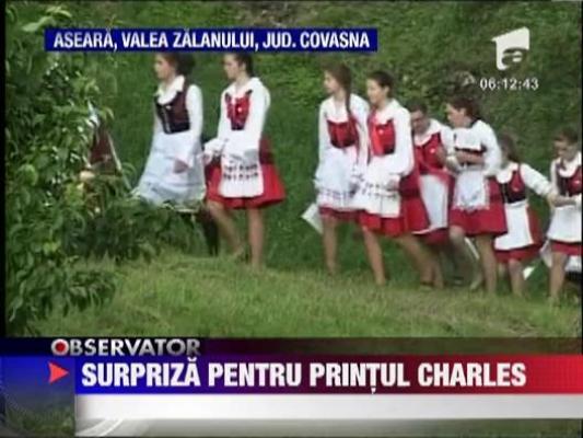 Covasna: Concert surpriza pentru Printul Charles