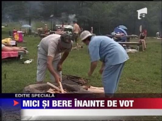 Brasov: Mici si bere inainte de vot