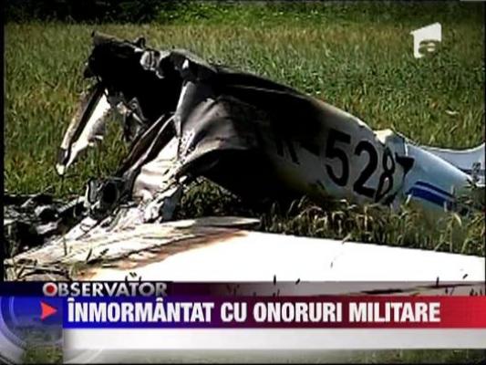 Pilotul Petru Lazar, inmormantat