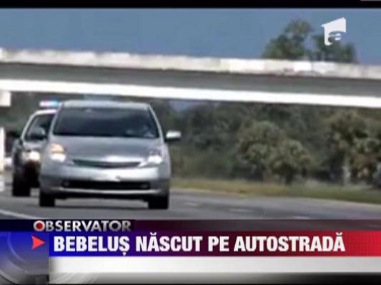 SUA: A nascut pe autostrada, in timp ce sotul ei conducea
