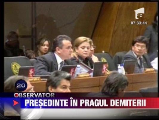 Presedintele din Paraguay, in pragul demiterii