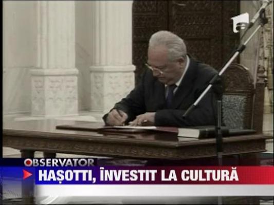 Puiu Hasoti, investit la Cultura