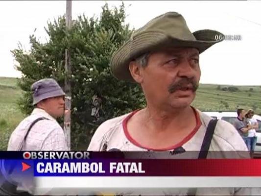 Accident in lant, la Cluj: cinci masini avariate, patru raniti si un mort