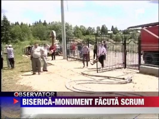 Biserica-monument facuta scrum