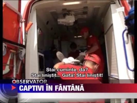 Operatiune de salvare dificila in Iasi: trei muncitori prinsi intr-o fantana de zece metri