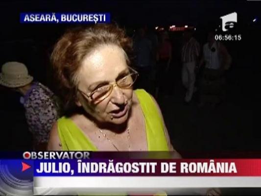 Julio Iglesias, indragostit de Romania