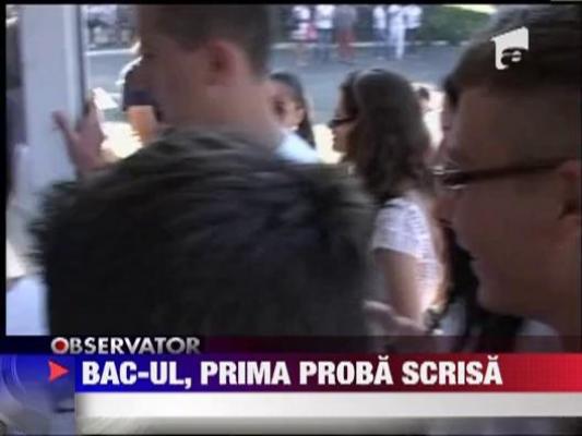 Prima proba scrisa la Bacalaureat