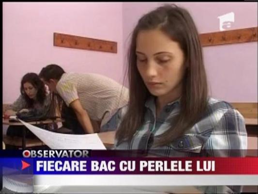 Elevii s-au intrecut in perle la examenul de Bacalaureat