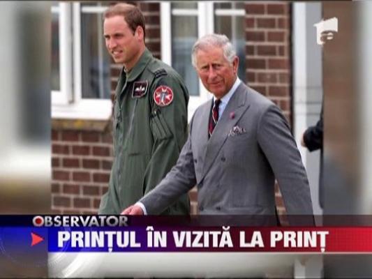 Printul William a facut pe ghidul la baza aeriana unde lucreaza