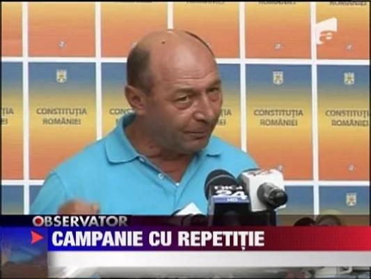Presedintele-suspendat si-a inceput in forta campania pentru referendum!