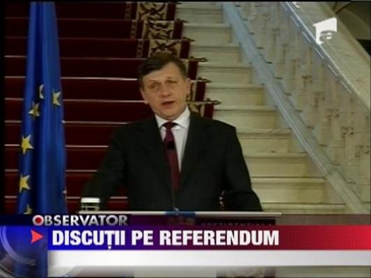 Discutii intense pe marginea referendumului