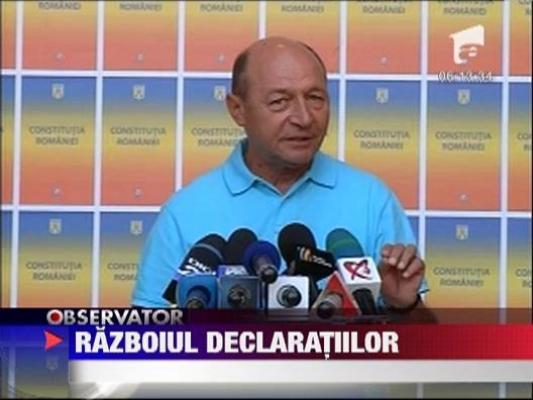 Traian Basescu: "Nu vreau sa castig la masa verde referendumul"