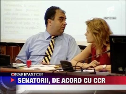 Comisia Juridica a Senatului, de acord cu Curtea Constitutionala