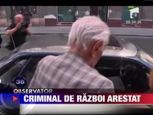 Cel mai cautat criminal de razboi nazist din lume, arestat la Budapesta