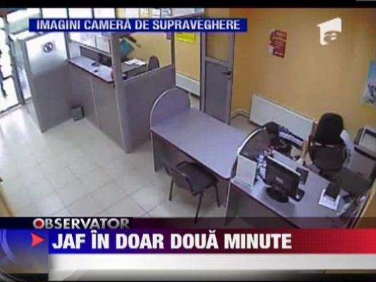 Chisinau: Trei barbati au jefuit o banca in doua minute