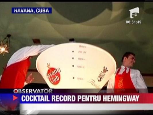 Cel mai mare cocktail "daiquiri" din istorie, preparat la Havana
