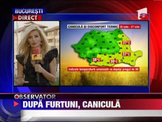 Cod galben de canicula pentru urmatoarele 3 zile