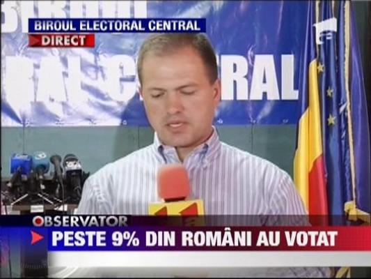 Pana la ora 10, peste 9 % dintre romani au votat