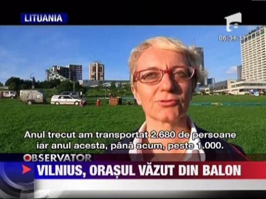 Vilnius, orasul vazut din balon