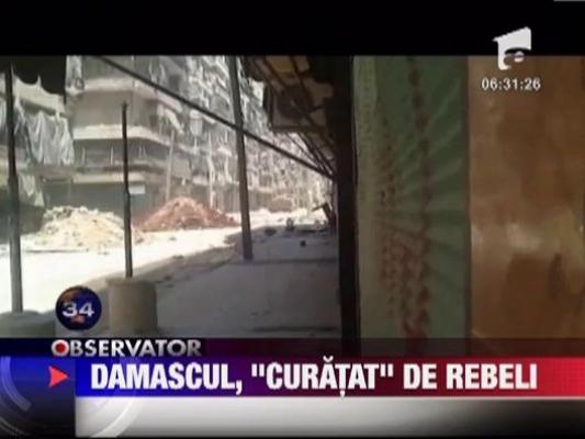 Regimul sirian afirma ca detine controlul total asupra capitalei tarii, Damasc