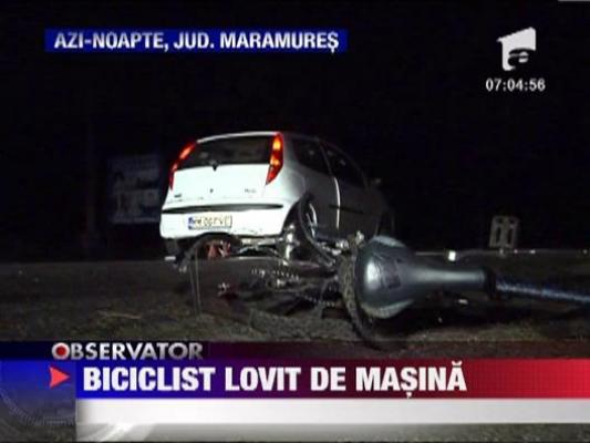 Maramures: Un biciclist a fost lovit grav de o masina