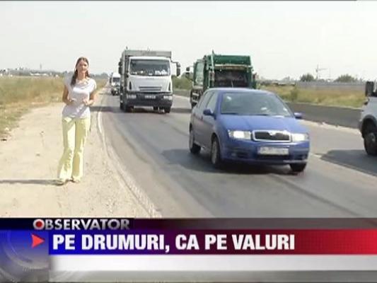 Canicula a distrus zeci de kilometri de drumuri nationale