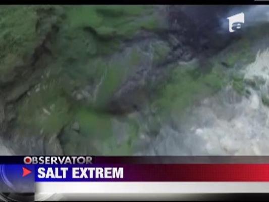 Una dintre cele mai inalte cascade din lume, trambulina pentru un saritor belgian