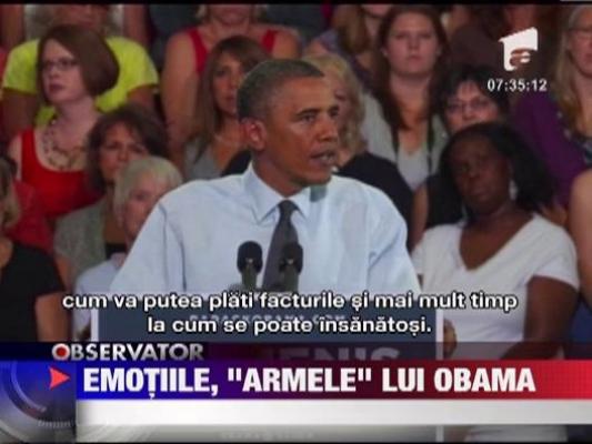 Emotiile, "armele" lui Barack Obama