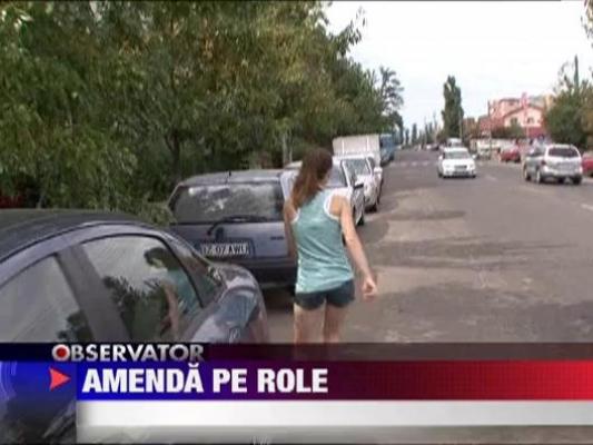 A primit doua puncte de penalizare pentru ca se plimba cu rolele pe sosea!