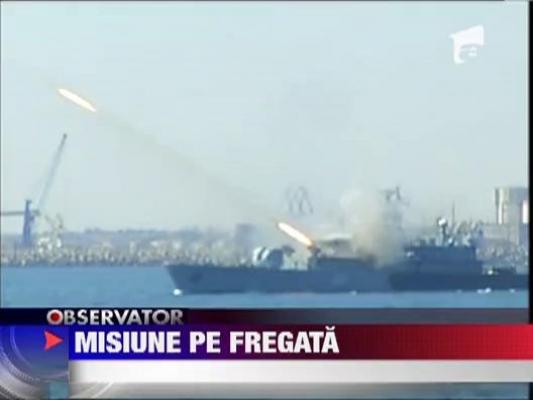 Exercitiu pe mare cu Fregata Marasesti