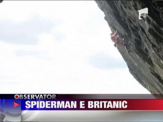 Un britanic a escaladat cea mai abrupta stanca din Regatul Unit