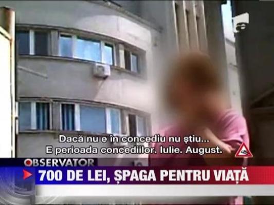 Un medic ginecolog de la maternitatea Bucur, retinut pentru luare de mita