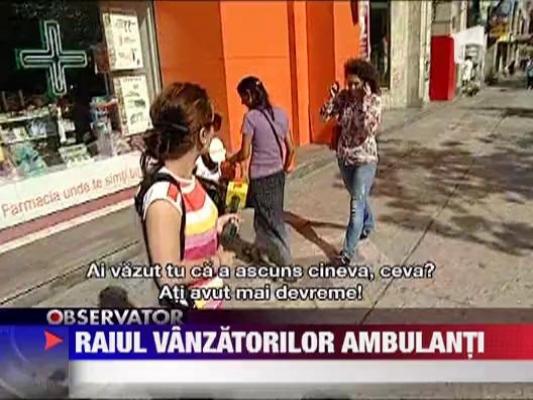 Centrul Capitalei, raiul comerciantilor ambulanti