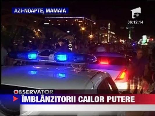 Show incendiar cu masini tunate la Mamaia