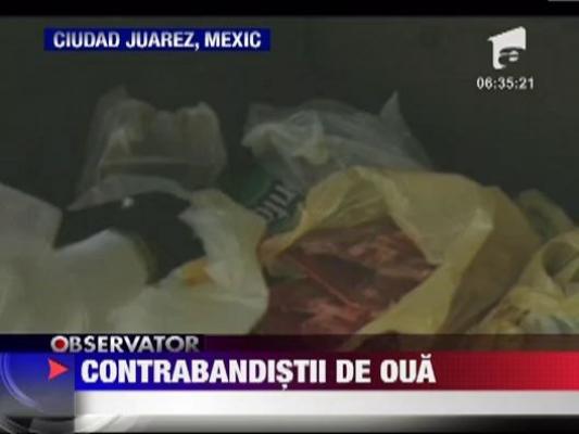 Contrabanda cu oua si carne de pui la granita dintre Mexic si SUA