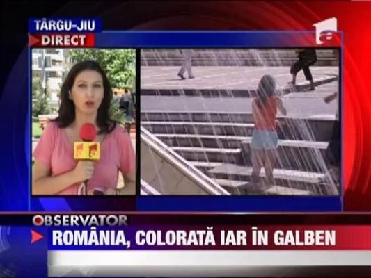 Cod galben de canicula in sudul si vestul tarii