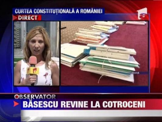 Referendumul a fost invalidat de judecatorii CCR! Basescu se intoarce la Cotroceni