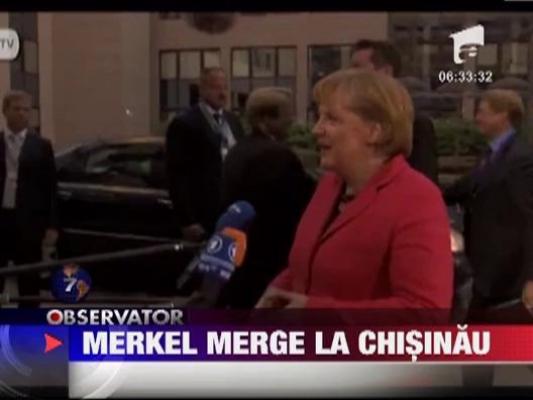 Angela Merkel merge la Chisinau