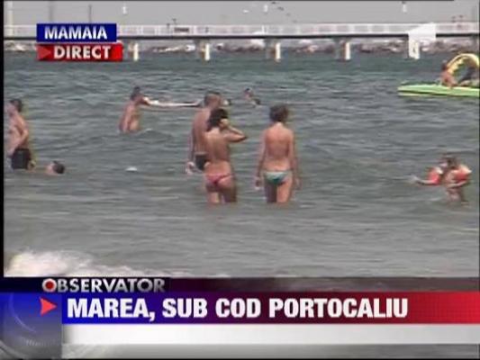 Cod portocaliu de canicula pe litoral