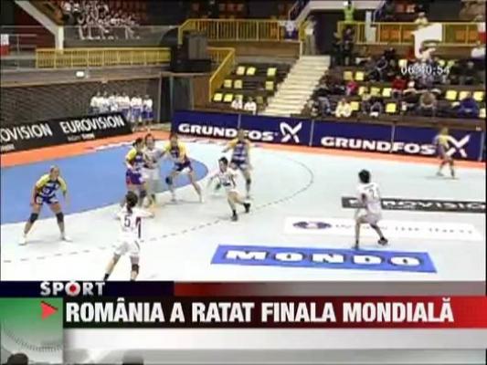 Nationala de handbal feminin junioare a ratat calificarea in finala Campionatului Mondial