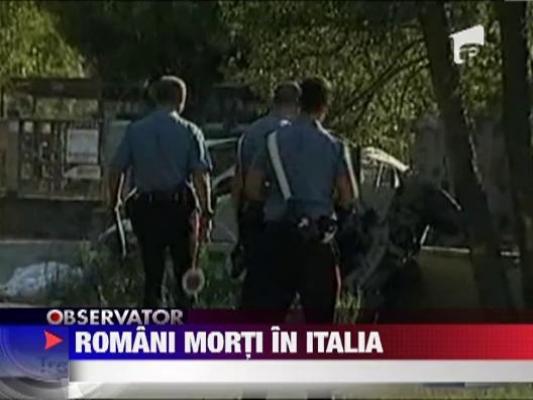 Italia: Trei romani au murit intr-un grav accident rutier