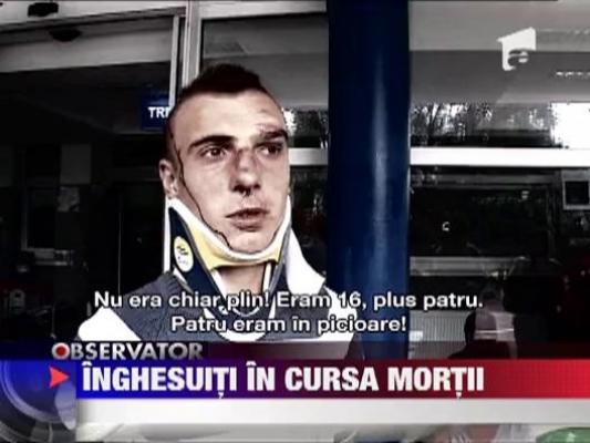 UPDATE! Suceava: Un microbuz plin cu pasageri s-a ciocnit de o cisterna