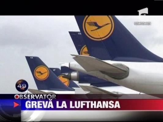 Personalul companiei aeriene Lufthansa intra in greva