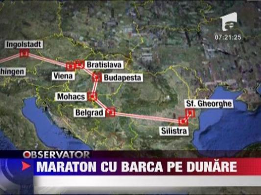 Maraton cu barca pe Dunare