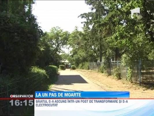S-a electrocutat dupa ce s-a ascuns intr-un post de transformare