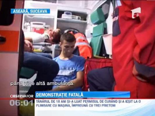 Suceava: Un tanar care abia isi luase permisul de conducere a omorat un om