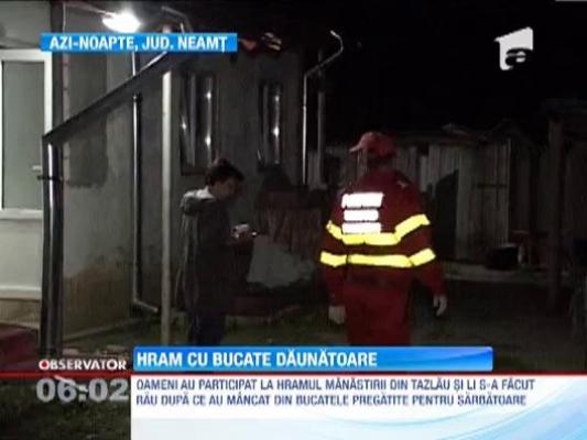 Neamt: 15 adulti si 3 copii au fost internati in spital, dupa ce au mancat la praznicul de sfintire al unei manastirii