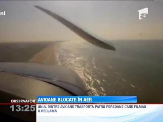 Doua avioane s-au ciocnit in aer si au ramas agatate unul de cealaltat. Nu au existat victime!