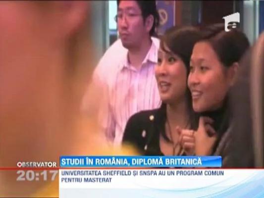 Cel mai nou program de master: studii in Romania, diploma britanica